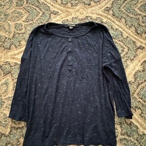 Forever 21 Navy Textured Tee
